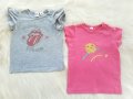 Тениски H&M 80-86см., снимка 1 - Бебешки блузки - 28835042