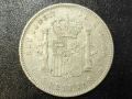 СРЕБРО Испания 5 песети 1897, снимка 2