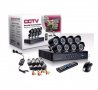 Комплект за видео наблюдение, 8 бр. камери с кабел, DVR, CCTV, USB, снимка 2