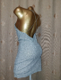 Н&М S Къса рокля от сребрист брокат , снимка 5