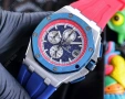 Audemars Piguet Royal Oak blue and red мъжки ръчен часовник автоматичен АП AP , снимка 2