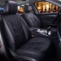 К-т Черна Кожена Тапицерия(Калъфи за Седалки) Подходящ за всички автомобили, снимка 4