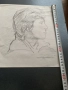 лот рисунки портрет от Преслав Кършовски, снимка 5