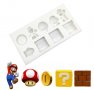 2 вид Супер Марио Super Mario силиконов молд форма за украса декор торта фондан шоколад и др., снимка 1 - Форми - 28822396