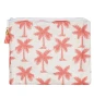 Несесер за таолетни принадлежности с дизайн на палми, Бял - Розов, 23x17см., снимка 2