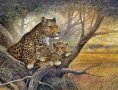 Леопарди, картина, за ловци, снимка 1 - Картини - 43154730