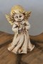 3d Ангел с рокля цилиндър силиконов молд кръщене фондан торта гипс сапун свещ, снимка 1