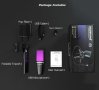 Zealsound RGB USB,професионален,кондензаторен микрофон PC PS4 PS5,Телефон,Запис,Стрийминг,Подкастинг, снимка 4