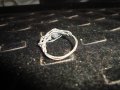 РЪЧНО ИЗРАБОТЕН АРТ МЕДЕН ПРЪСТЕН ПОСРЕБРЕН с ВУЛКАНИЧНО КАМЪЧЕ 20506, снимка 5