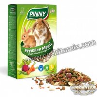 Pinny Premium Menu Dwarf Rabbits храна за зайци с моркови, грах и червено цвекло 800гр, снимка 1 - Декоративни зайчета - 38130357