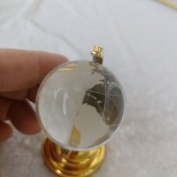 Глобус, стъклен , рядък сувенир, снимка 3 - Арт сувенири - 37477839