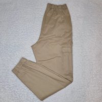 Панталон h&m с джобове и висока талия в бежово, снимка 1 - Панталони - 43671479