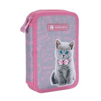 Несесер без аксесоари Astrabag Pinky Kitty, 2 ципа Код: 5901137176314, снимка 1 - Ученически пособия, канцеларски материали - 37930149