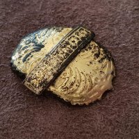 Възрожденска сребърна ПОЗЛАТА гривна кюстек кучка пафти носия , снимка 2 - Антикварни и старинни предмети - 39567437