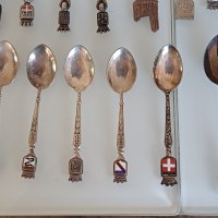 Стари сувенирни лъжички със сребърно покритие, снимка 9 - Антикварни и старинни предмети - 42998367