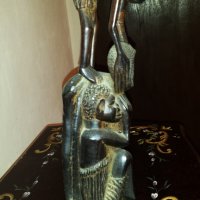 Африканска статуетка , снимка 6 - Статуетки - 14664411