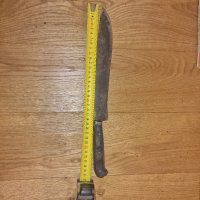 Стар кован възрожденски  нож с чирени от биволски рог, снимка 2 - Ножове - 43974856