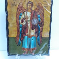 Голяма икона на Свети Архангел Михаил -- ръчна изработка, снимка 5 - Икони - 37640218
