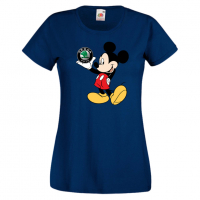 Дамска тениска Mickey Mouse Skoda .Подарък,Изненада,, снимка 5 - Тениски - 36529147
