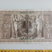 1000 марки 1910 Германия, снимка 2 - Нумизматика и бонистика - 37108704