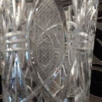 Внушителна красавица - голяма, кристална ваза, височина 37см, снимка 2 - Вази - 44900434