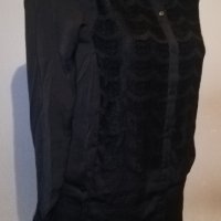 Черна дълга риза тип рокля ONLY р-р S, нова с етикет, снимка 5 - Ризи - 36804754