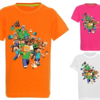 Тениски Minecraft 8 модела Всички размери и цветове, снимка 1 - Детски тениски и потници - 33189791