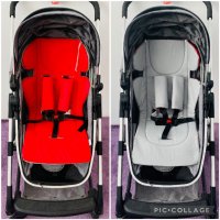 Универсална едноцветна двулицева подложка за количка/столче за кола, снимка 13 - За бебешки колички - 25594632