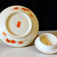 Чайник,кана Satsuma период Meiji,школа Shosan. , снимка 6 - Антикварни и старинни предмети - 26761626