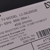 LED подсветка за дисплей V390HK1-LE6 Rev.C4 за телевизор SHARP, модел LC-39LE652E​​, снимка 4 - Части и Платки - 40182313