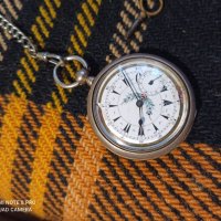 часовник сребърен Турски джобен, снимка 1 - Мъжки - 43746382