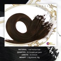 Нова кафява удължаваща естествена коса Треса удължения Прическа 60 см, снимка 2 - Аксесоари за коса - 43982979