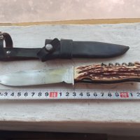 Стар ловен нож Solingen WW2 Втора световна война Солинген, снимка 5 - Антикварни и старинни предмети - 37714845