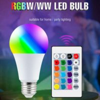 LED RGBW Цветна крушка с дистанционно  , снимка 3 - Крушки - 35404324