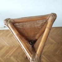 Лампа от бамбук и зебло, снимка 4 - Настолни лампи - 43996656
