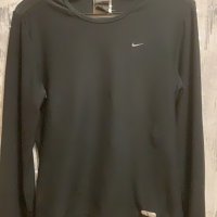 Страхотна наситено черна еластична унисекс фланела еластично трико  блуза Найк - Nike , снимка 10 - Блузи с дълъг ръкав и пуловери - 32491594
