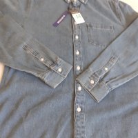 нови мъжки дънкови ризи размер М и размер Л, снимка 3 - Ризи - 37964996