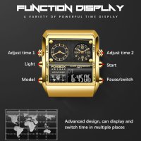 FOXBOX кварцов часовниk модел 2023, с японски кварцов механизъм, уникален дизайн , снимка 7 - Мъжки - 40438738