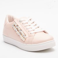 Спортни ежедневни обувки кецове розови с перли и камъчета 37 38 нови , снимка 5 - Кецове - 40685990