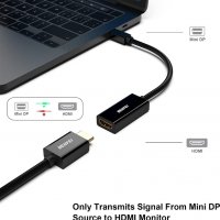 BENFEI Mini Displayport (Thunderbolt) към HDMI женски с аудио, позлатени конектори, снимка 6 - Други - 38544238
