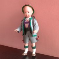 Колекционерска кукла West Germany Celluloid 21 см, снимка 3 - Колекции - 44065155