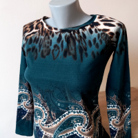 Стилна дамска блуза , снимка 3 - Блузи с дълъг ръкав и пуловери - 44846256