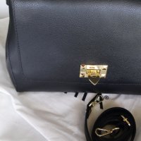 Нова, дамска, черна, кожена чанта, снимка 8 - Чанти - 37199330