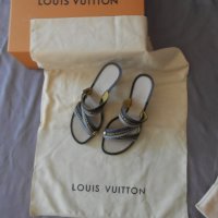 Дамски обувки сандали Louis Vuitton  W/ Logo, снимка 3 - Дамски елегантни обувки - 26841691