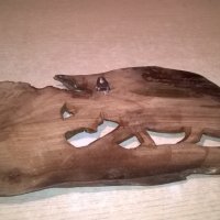 Пано стенно от тиково дърво - тигър ръчна изработка-44х22см, снимка 15 - Колекции - 27386212