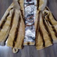 Зимно палто с косъм , снимка 1 - Палта, манта - 42944226