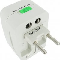 Туристически адаптер , Wand Essentials White Universal Voltage Adapter, снимка 1 - Друга електроника - 37215843