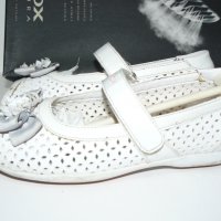 GEOX Сандали, с лепки, лачени, бели, затворени пети - 33 номер, 222мм, снимка 9 - Детски обувки - 28722872