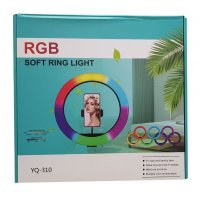 Селфи LED Ринг-лампа RGB (12 инча) 15 Цвята+Бяло с трипод 210 сантиметра, снимка 10 - Лед осветление - 32954027