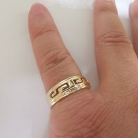 Златен пръстен унисекс , снимка 5 - Пръстени - 43604711